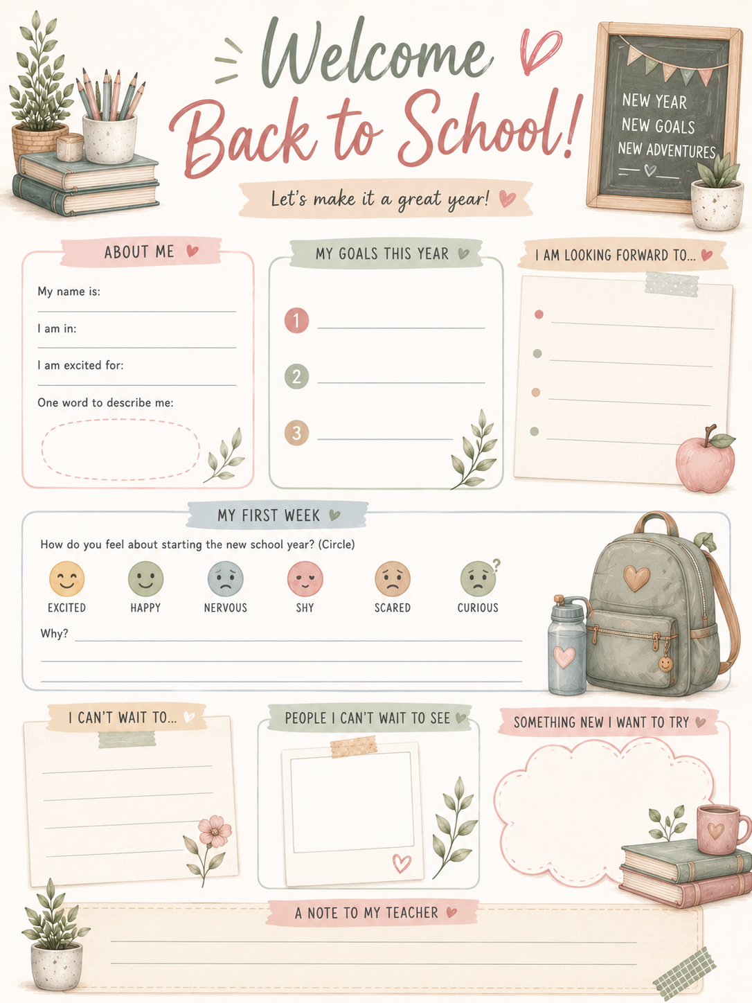 Welcome Back to School Poster